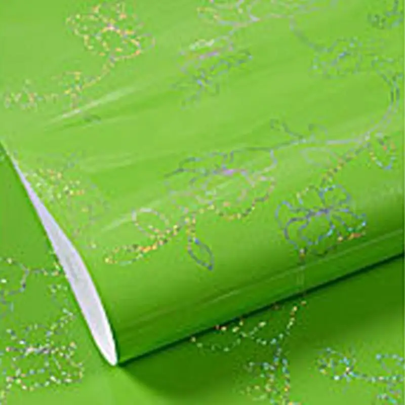 light green Новая кухонная настенная Крышка для шкафа, наклейка, маслостойкая, грязеотталкивающая, глянцевая, самоклеющаяся бумага, ПВХ защитная пленка - Цвет: light green