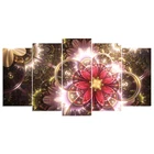 Полная квадратная Алмазная 5D DIY Алмазная вышивка золотой цветок Алмазная вышивка крестиком на рисунке, стразы мозаичные украшения дома CX