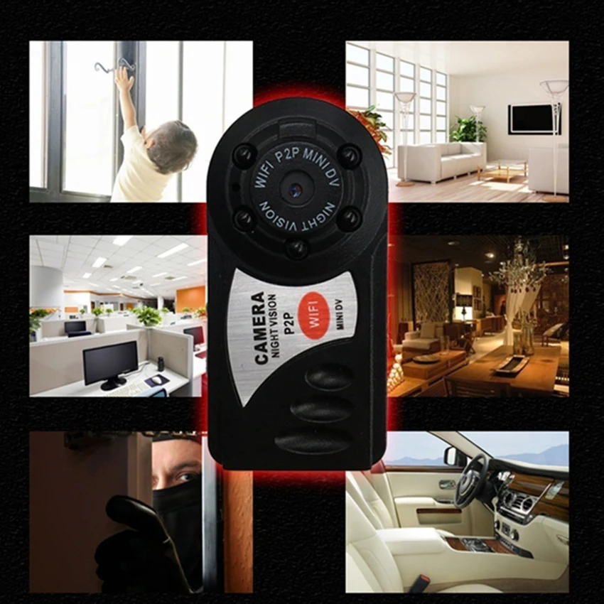 Mini Portable Wireless WIFI P2P HD DVR Camera Video Recorder IP Camcorder Remote View Indoor Outdoor Securit | Безопасность и