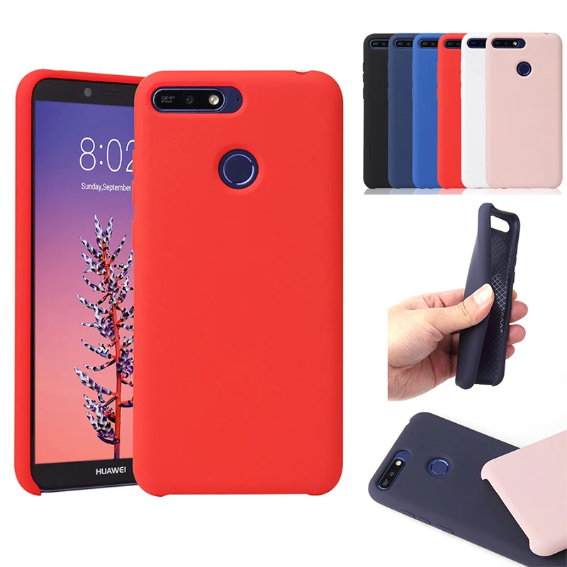 Мягкий официальный силиконовый чехол для huawei mate 20 P20 Pro Lite P Smart Y5 Y6 Y7 Prime Y9 Стильный силиконовый чехол из ТПУ