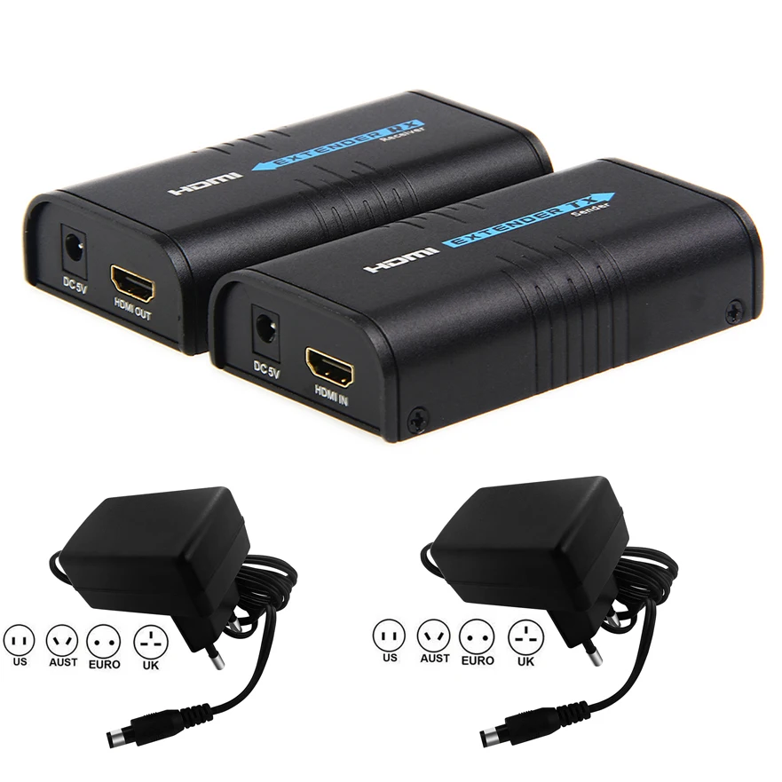 LKV373A V3.0 удлинитель-расширитель HDMI по cat5e/6 кабель до 120 м TCP/IP 3D и 1080P для PS4 синий dvd-плеер, HDTV