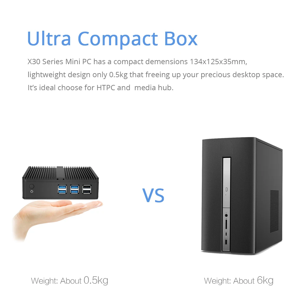 Мини ПК Windows 10 Core i5-4200Y i3-4010Y без вентилятора, микро компьютер HDMI VGA WiFi ТВ коробка Настольный игровой офис бытовой usb ПК