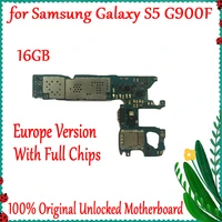 16gb for samsung galaxy s5 g900f motherboard original unlocked with android system for galaxy s5 g900f mainboard eu version