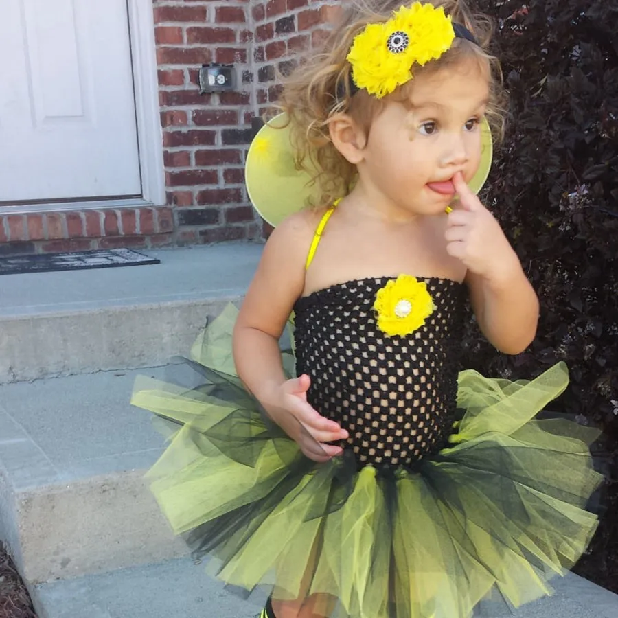 Cute Girls Ladybug Tutu Dress Baby 2Layers Tulle Tutus with Butterfly Wings Set Kids Party Dresses Cartoon Cosplay Costume Cloth | Детская