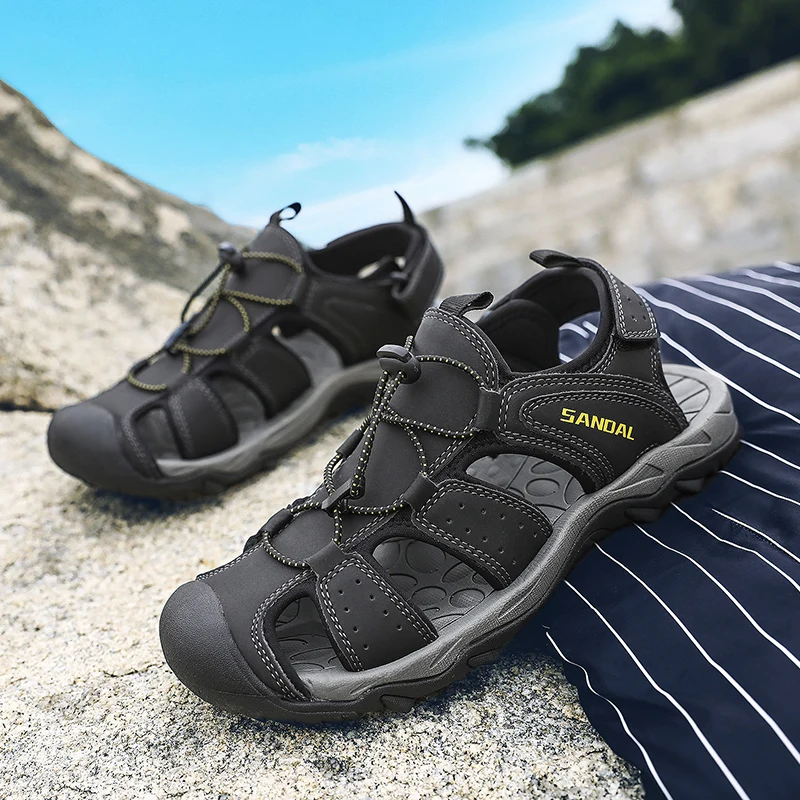 Мужские сандалии размера плюс 12 летние пляжные мужские мужская повседневная