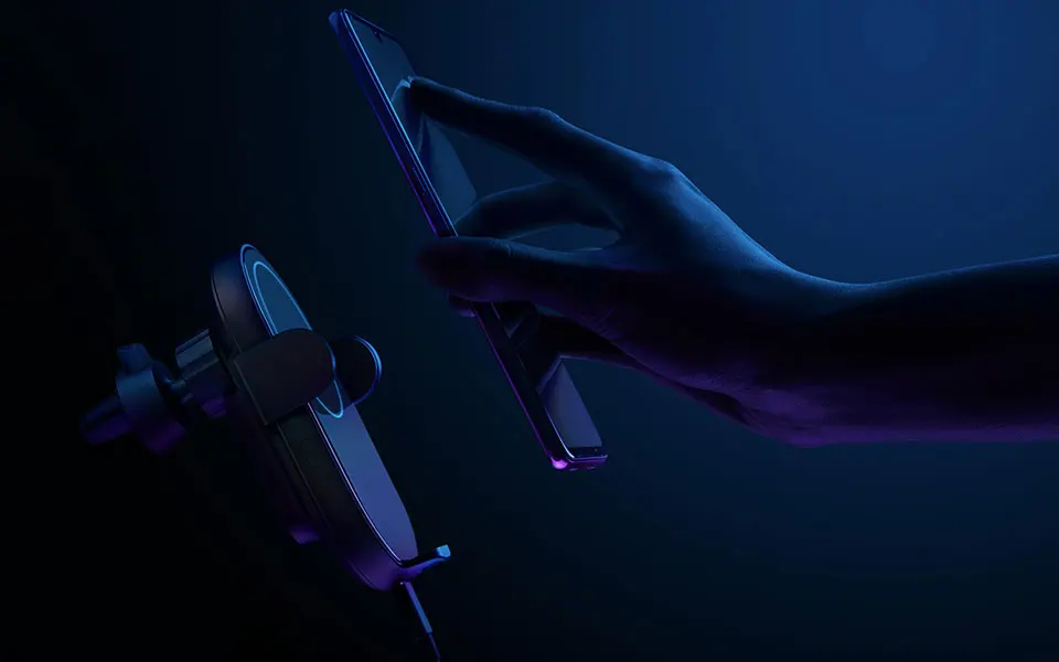 Беспроводное Автомобильное зарядное устройство Xiaomi 20 Вт Быстрое беспроводное автомобильное зарядное устройство для Xiaomi 9 Mix3 Mix2S держатель телефона