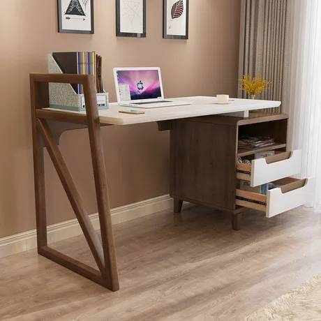 Компьютерный стол офисный мебель для дома ноутбука из твердой древесины простой