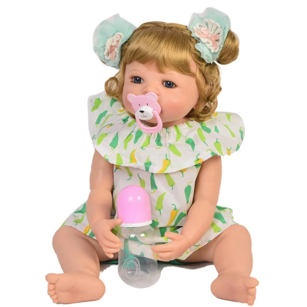 Реалистичный KEIUMI 22 ''полный силиконовый винил Reborn Baby Doll девочка с коровой