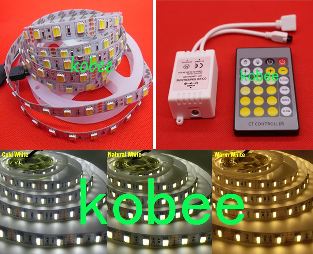 5mX Акция высокое качество 5050SMD светодиодная полоса с регулировкой температуры