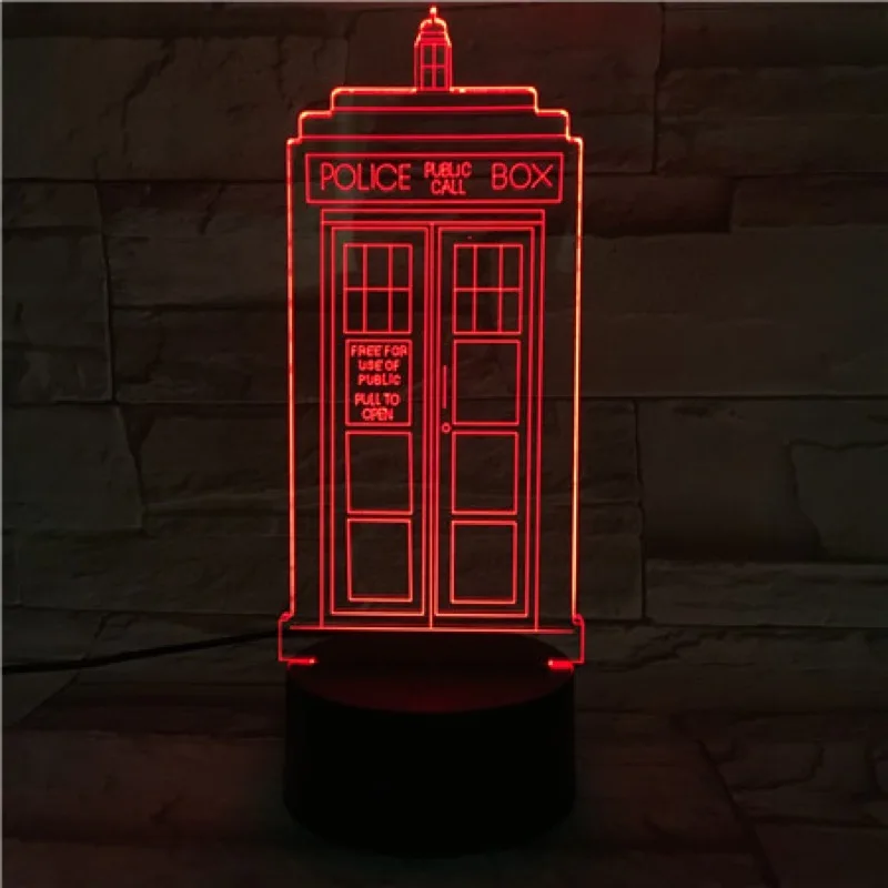 Декоративсветильник светодиодный ночник в форме офицера полиции с USB кабелем для