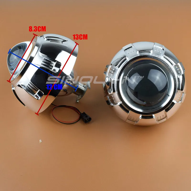Sinolyn 3,0 Биксеноновые линзы H4 H7 Фары линзы HID проектор Металл H1 Ксеноновые лампы для автомобильных фар аксессуары модифицированный стиль
