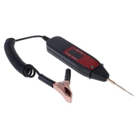1 65m spring line car digital lcd electric voltage test pen probe detector tester with led light for auto car testing tool