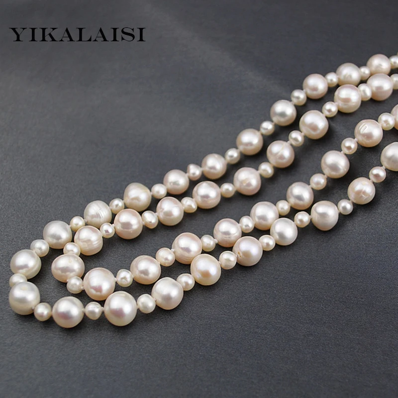 

YIKALAISI 2017 Long Multilayer Pearl Necklace Pearl Off Round Pearls Women Accessories Statement Necklace Jewelry For Women
