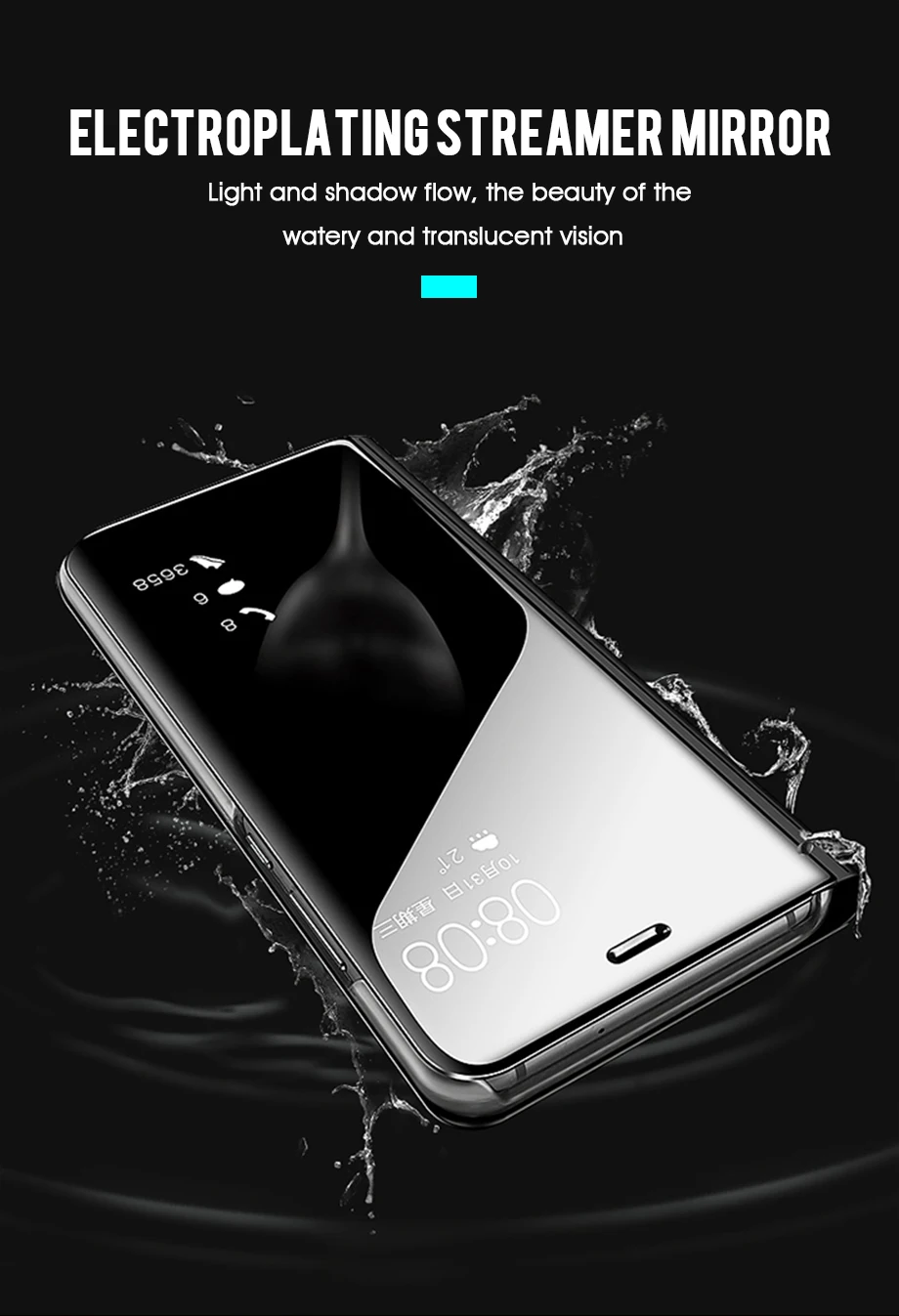 Умный зеркальный флип-чехол для samsung Galaxy A30 A50 A10 S8 S9 Plus Note 9 8 чехол для A3 A5 A7 A6 A8 плюс S7 крышка чехол s