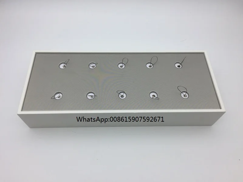 10 holes tray Ювелирные изделия Противоугонный витрина кулон серьги кольцо безопасности дисплей лоток с выдвижной вытяжной шкаф коробка - Цвет: 10 holes tray