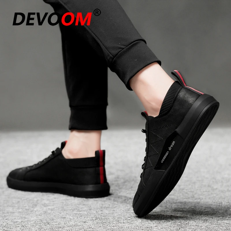 Мокасины мужские кожаные Роскошные туфли натуральная кожа повседневные черные