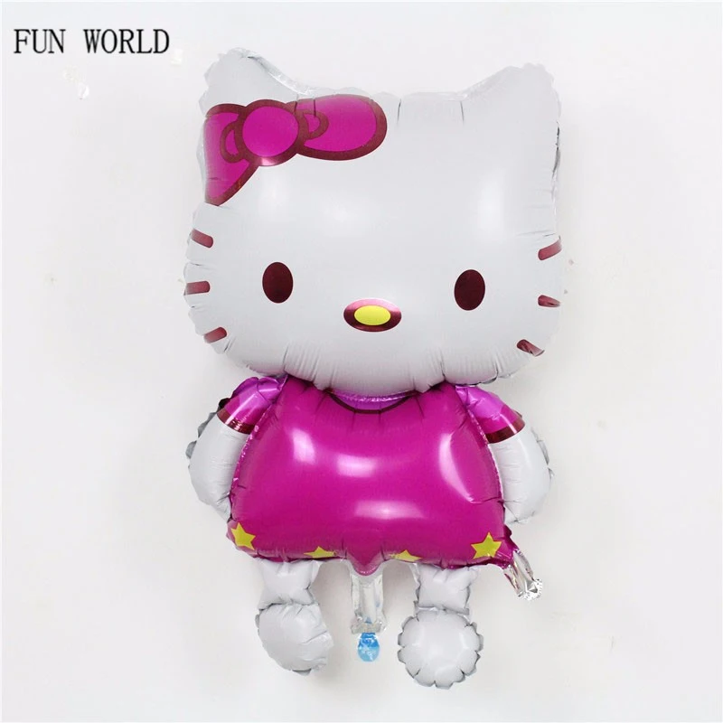 Размер 80*48 Hello Kitty Cat Фольга шар мультфильм Свадьба День Рождения украшения