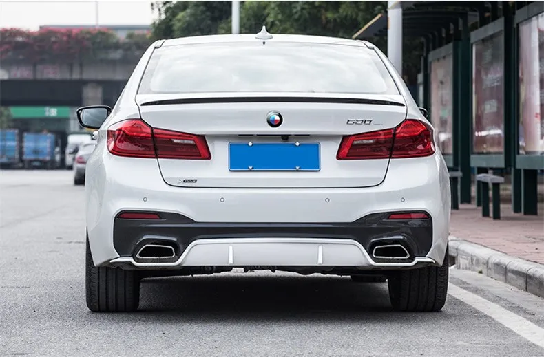 Для BMW 5 Series G30 G38 528 530 540 2018 углеродное волокно или ABS задний спойлер Высокое