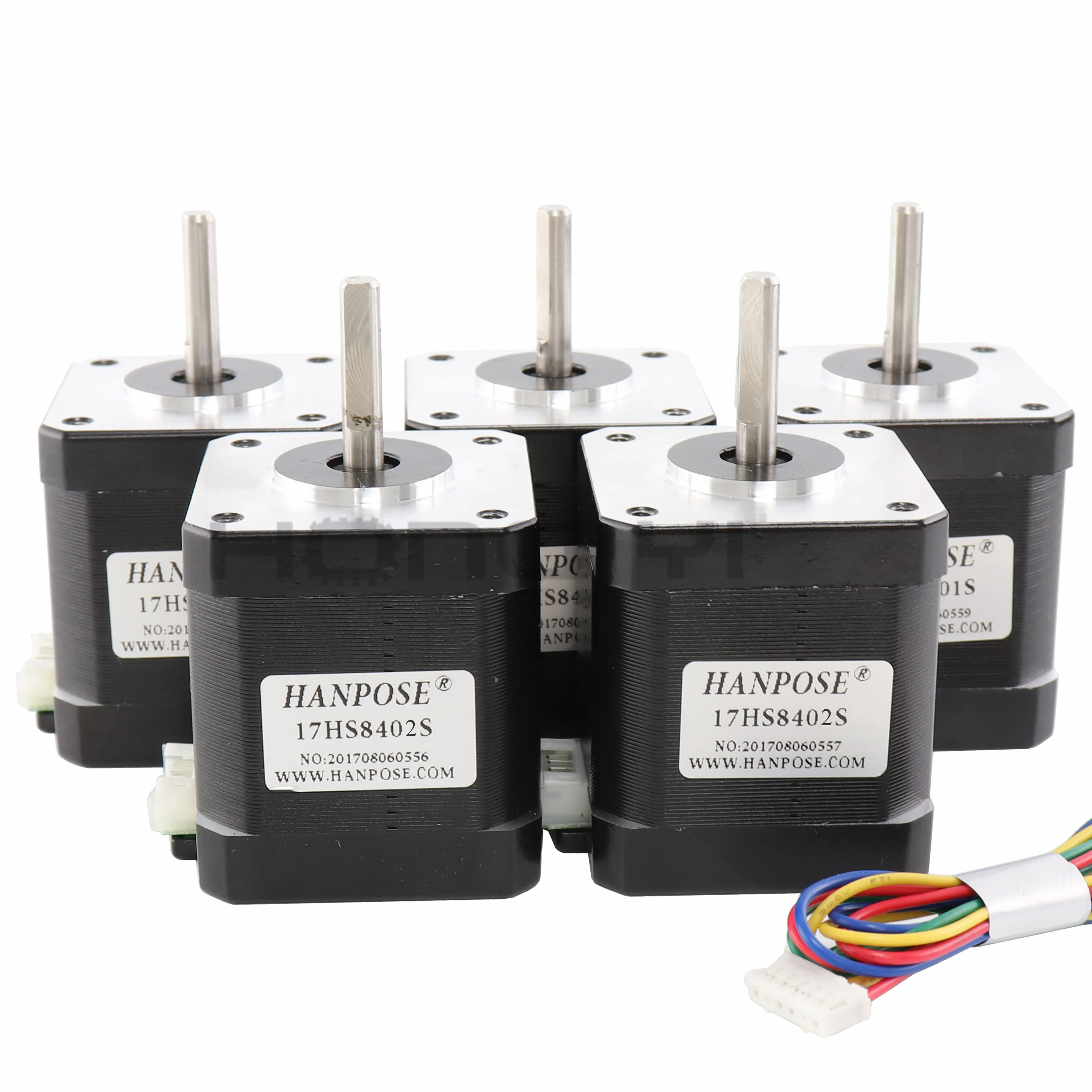 

Free Shipping 5pcs 4-lead Nema17 Stepper Motor 48mm / 1.3A Nema 17 motor 17HS8402S 1.3A (17HS8402S) motor for CNC XYZ