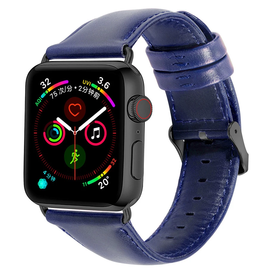 Кожаный браслет Essidi для Apple Watch Series 1 2 3 4 5 38 42 мм 40 44 фитнес-браслет Iwatch | Электроника
