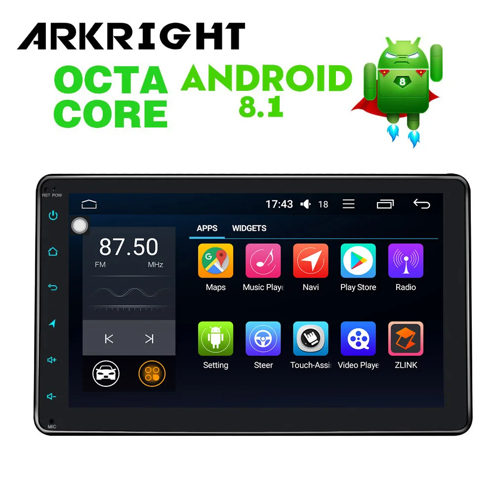 ARKRIGHT 9 &quotавтомобильный Радио Аудио стерео/головное устройство Восьмиядерный 4 + 32