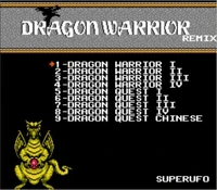 the dragon warrior remix 9 in 1 game cartridge for nesfc console