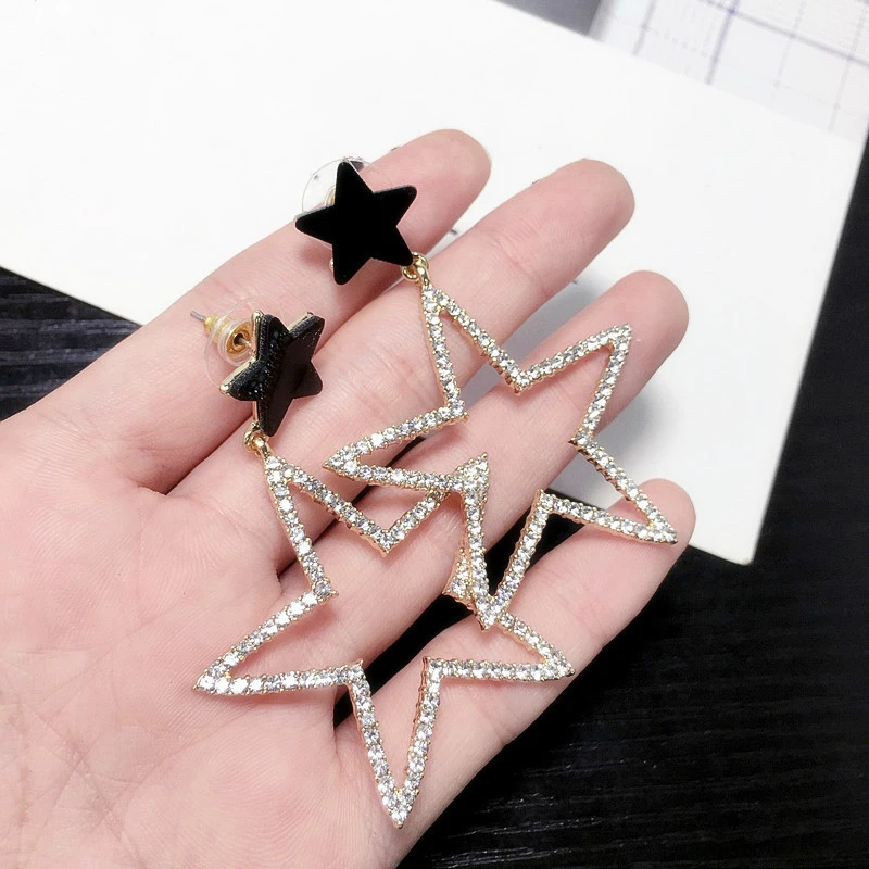Новые серьги модные индивидуальные женские с подвеской после подвешивания полые