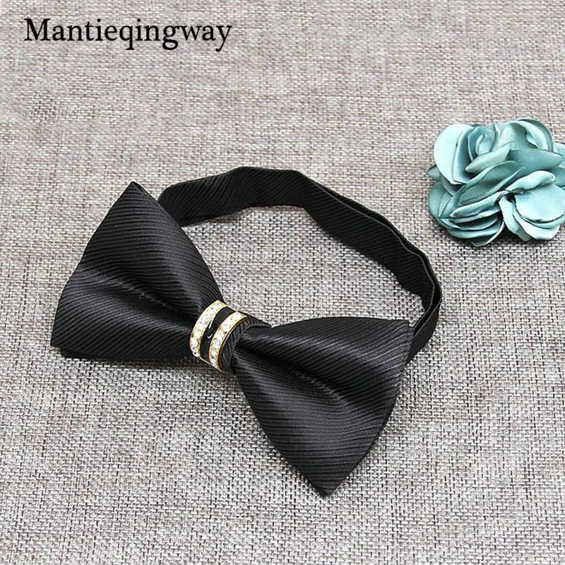 Mantieqingway Блеск Алмазный Свадебный галстук-бабочка для Для мужчин Blingbling
