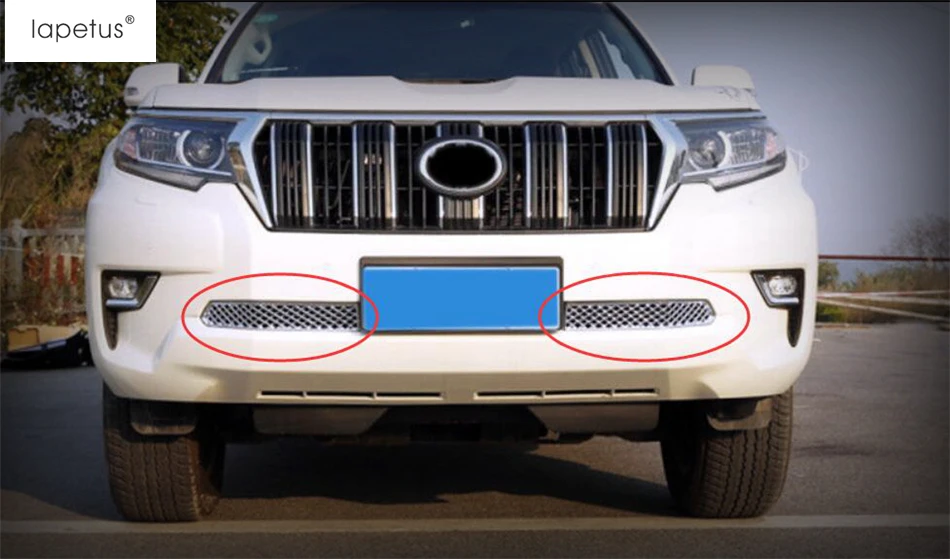 Аксессуары Lapetus для Toyota Land Cruiser Prado FJ150 2018 2020 Передняя лицевая сторона ниже решетка