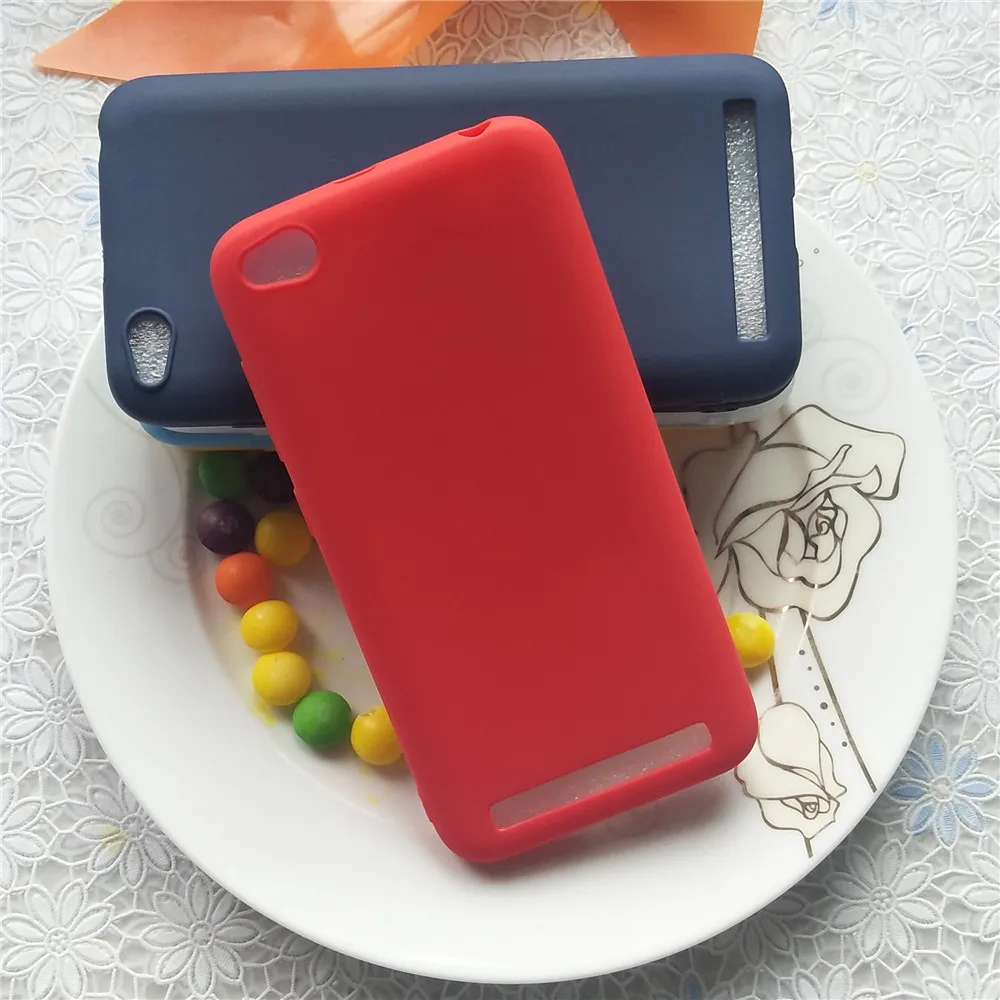 Матовый Силиконовый чехол Macarons для Xiaomi Redmi 5A 5 A 0 дюймов простые однотонные мягкие