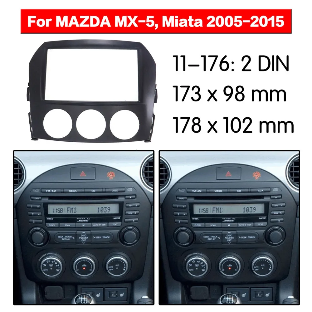 Автомобильный радиоприемник набор мультимедийных рамок для Mazda MX 5 2005 2015 CD