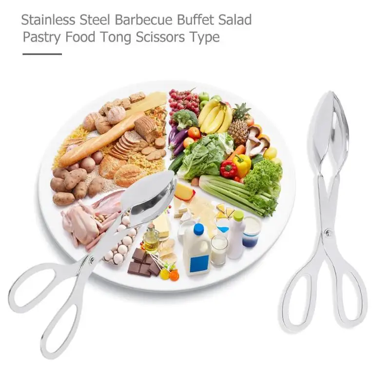 Кухонные щипцы из нержавеющей стали для барбекю буфет салат Кондитерские еды
