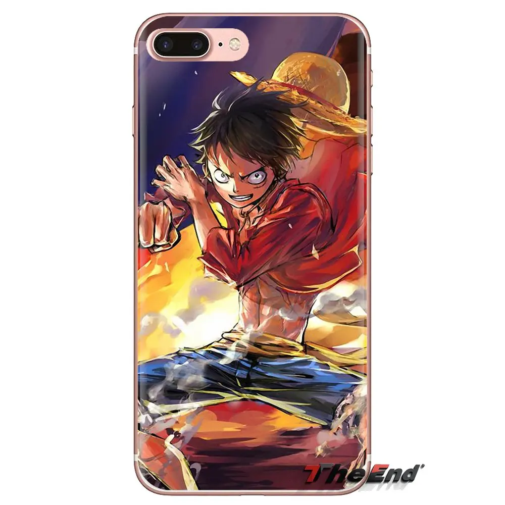 Цельнокроеные зеркальные мягкие чехлы из ТПУ с изображением обезьяны D Luffy ACE для