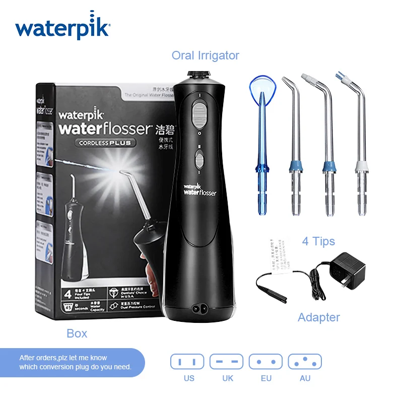 Многоцветный Ирригатора WP-450 беспроводные плюс водяной Флоссер Ирригатор для полости рта Перезаряжаемые Портативный Водонепроницаемый стоматологических струи воды 200 мл резервуар для воды - Цвет: Многоцветный