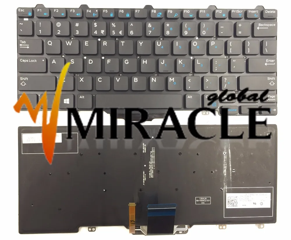 Ремонт вы жизнь Клавиатура ноутбука для DELL E7250 E7270 11 US макет с подсветкой без рамки