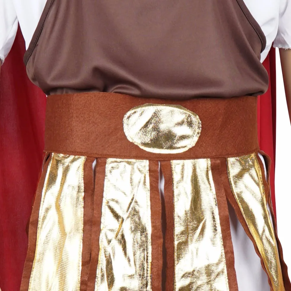 5 шт./лот мужской костюм троянского солдата красная и Золотая накидка Toga браслет