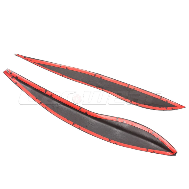 

Carbon Fiber Front Headlight Cover Eyelid Eyebrow For Hon da Jazz Fit 2009-2013