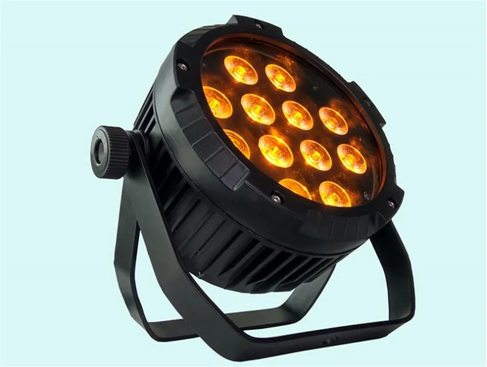 IP65 Водонепроницаемый светодиодный светильник Par 12X12W RGBW 12x15W RGBWA 12x18W UV 6 в 1 тонкий Can