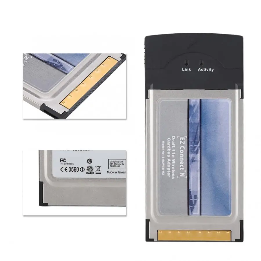 Для ноутбука SMC SMCWCB N2 PCMCIA 300M 2 4 ггц wi fi беспроводная сетевая карта для Windows 2000/7 / XP