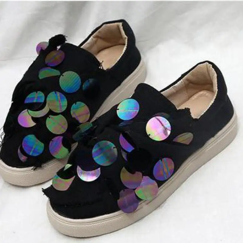 Супер пожарная обувь порт Бриз маленькие белые женские 2018 новый стиль блёстки