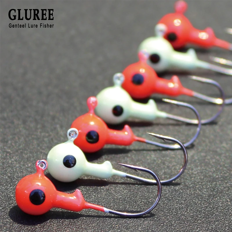 GLUREE 5 шт. 2 г грузило для рыбалки рыболовный крючок джиг приманка мягкой приманки