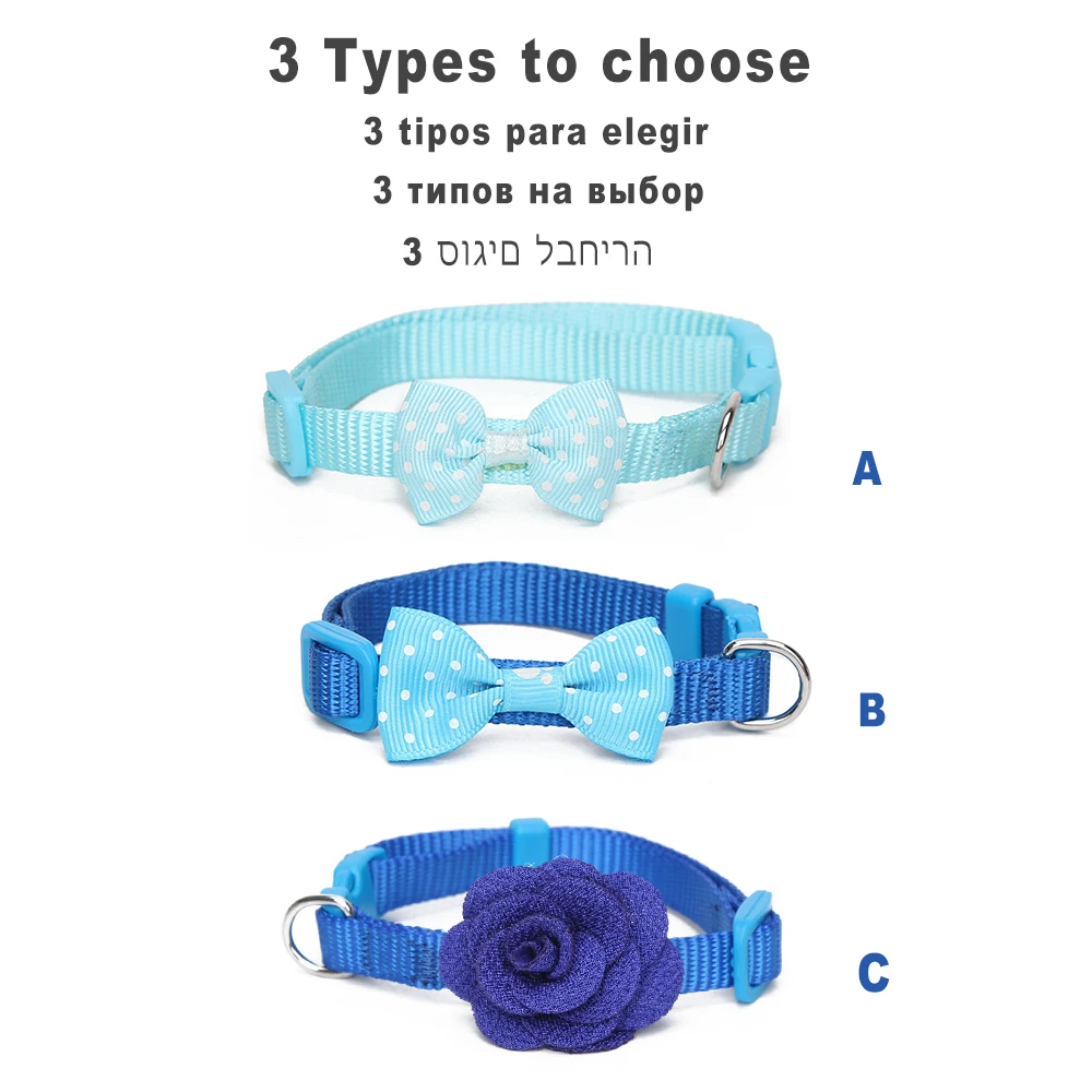 Синий Кот Китти милые ошейники для маленький щенок поводок ожерелье с кошкой