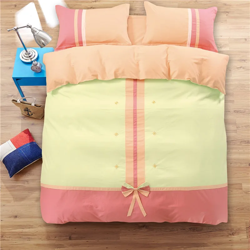 4 шт. роскошные комплекты постельного белья принцессы двуспальный размер