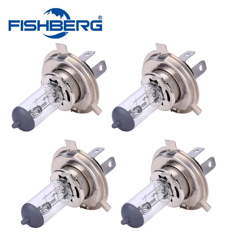 

4pcs H4 12V 55W Halogen Car Light Bulb Halogen 4300K White Fog Halogen Bulb Car Headlight Lamp 12V Car Bulb