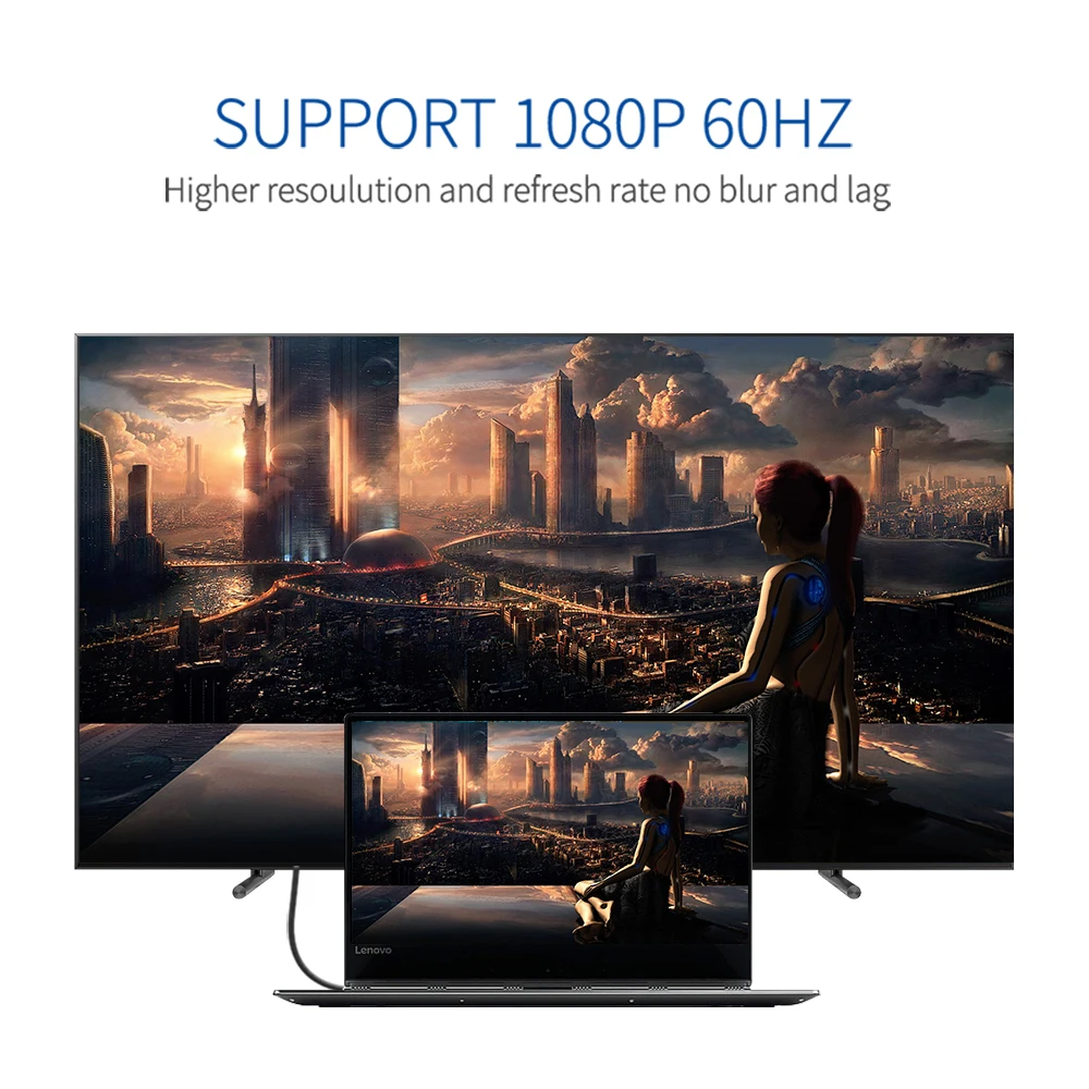 VGA в HDMI адаптер конвертер с аудио (ПК источник выхода к телевизору/монитору