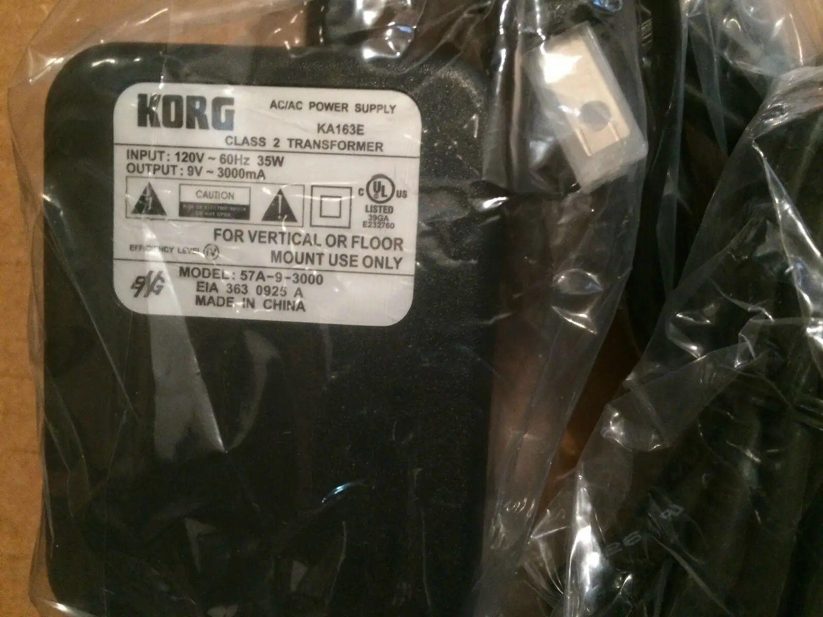 Адаптер переменного тока KORG KA163E TRITON LE/EMX 1/ESX/N/KARMA/TR/triton rack/120 вольт.|Детали и