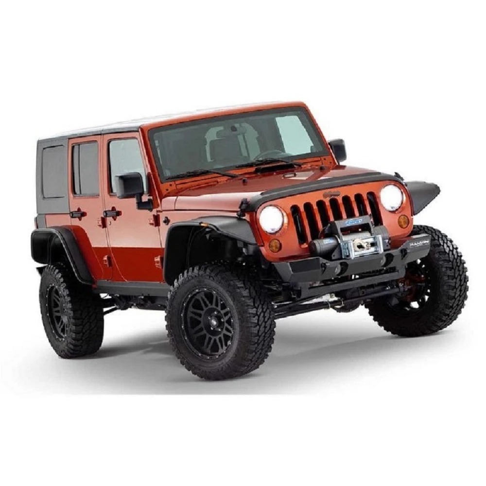 Черный рассеиватель крыла из АБС с светодиодами для Jeep Wrangler Jk 2007 2017