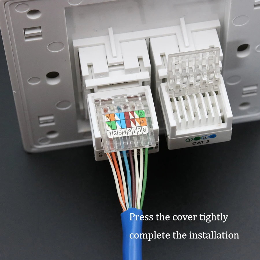 Xintylink rj11 rj45 гнездо модульный cat5e cat6 2 порта Keystone настенная Передняя панель без инструментов Телефонная настенная розетка панель 86 мм