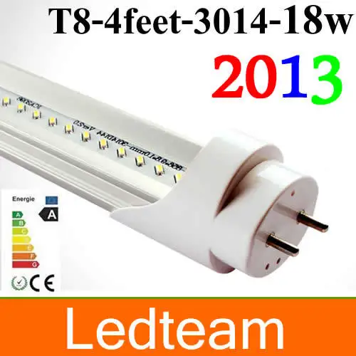 50 шт./лот 18 Вт 1600lm Светодиодная трубка T8 1200 мм лампа SMD 3014 теплый белый/чистый белый