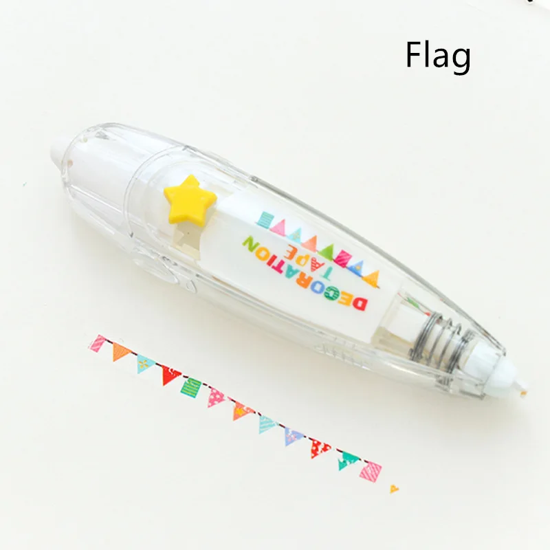 Flag Кружева украшения ленты стук Тип милые животные розовые звезды Цветочные наклейки Скрапбукинг дневник коррекции ленты школьные принадлежности A6755 - Цвет: Flag